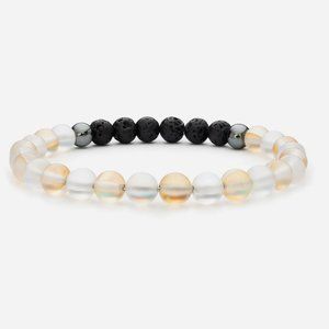 New Vitality Extracts Glow Glass Clear & Champagne Diffuser Bracelet